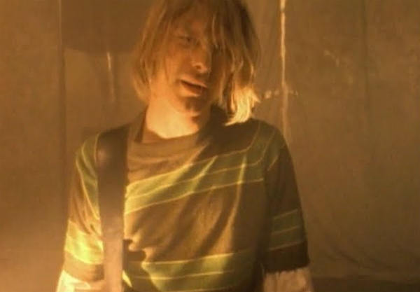 Kurt Cobain appears in a scene from the music...