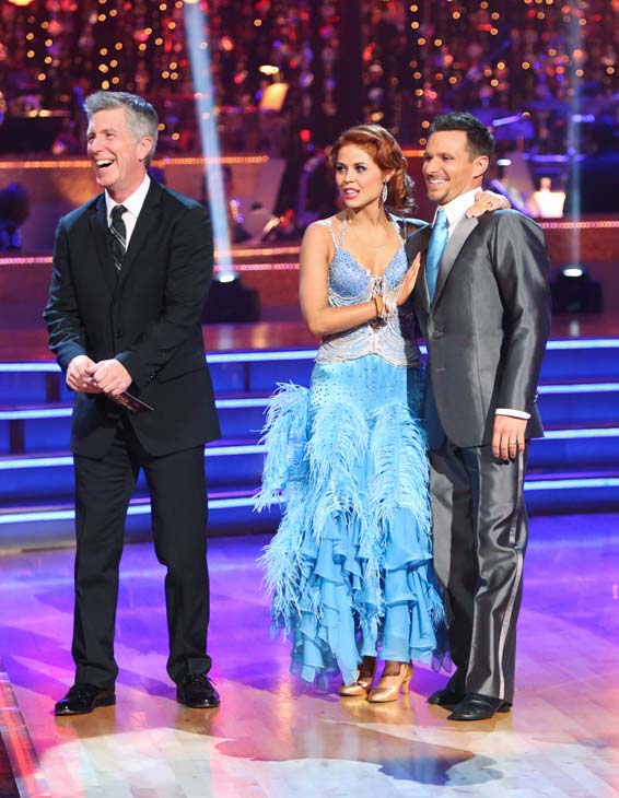 Drew Lachey and Anna Trebunskaya appear in a...
