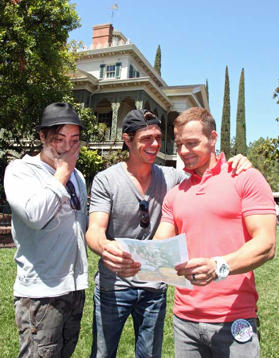 Joey Lawrence (right) celebrated his 36th...