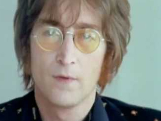 John Lennon appears in the music video for his...