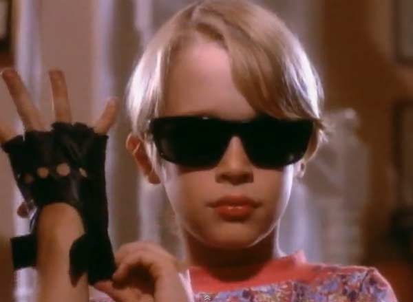 Culkin appears in a scene from the 1991 music...