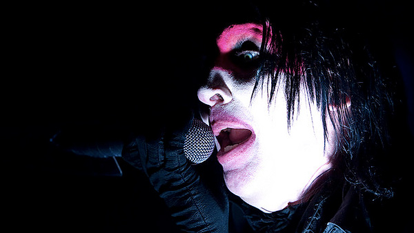 Marilyn Manson appears in a 2007 photo.