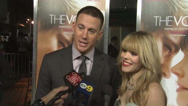 Rachel McAdams and Channing Tatum talk to...