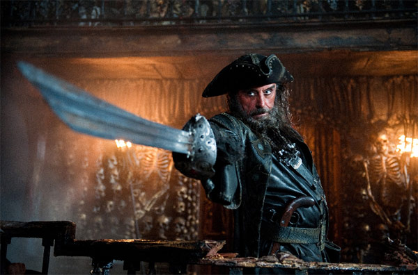 Blackbeard, played by Ian McShane, in 'Pirates...