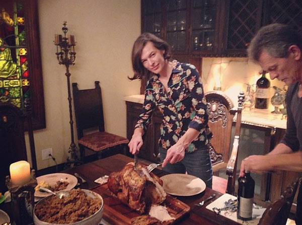 Milla Jovovich Tweeted this photo on Nov. 22,...