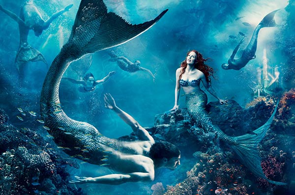 Julianne Moore plays Ariel, the Little Mermaid,...