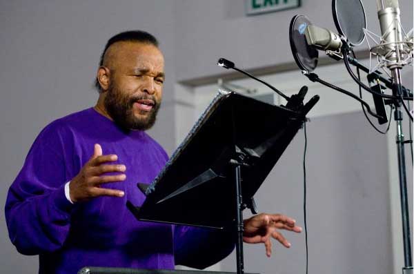 Mr. T in a promotional still in the studio for...