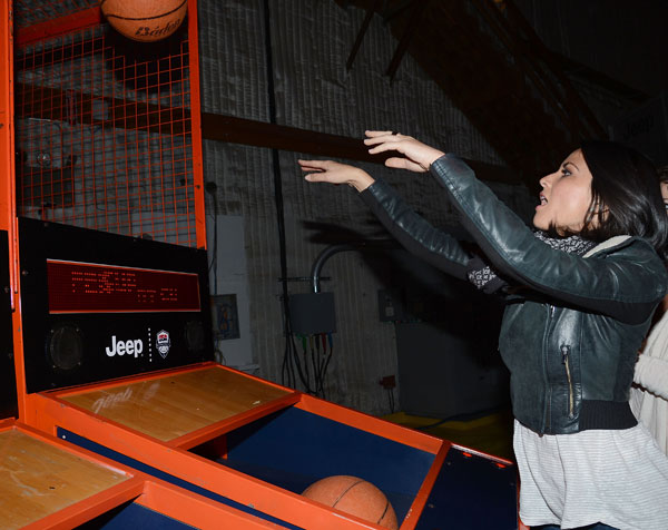 Olivia Munn attends the launch of the 2012 Jeep...