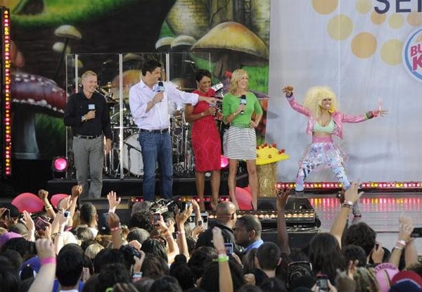 Nicki Minaj performs on 'Good Morning America'...