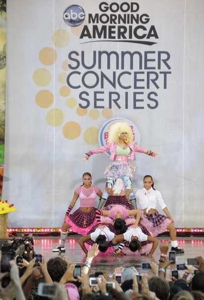 Nicki Minaj performs on 'Good Morning America'...