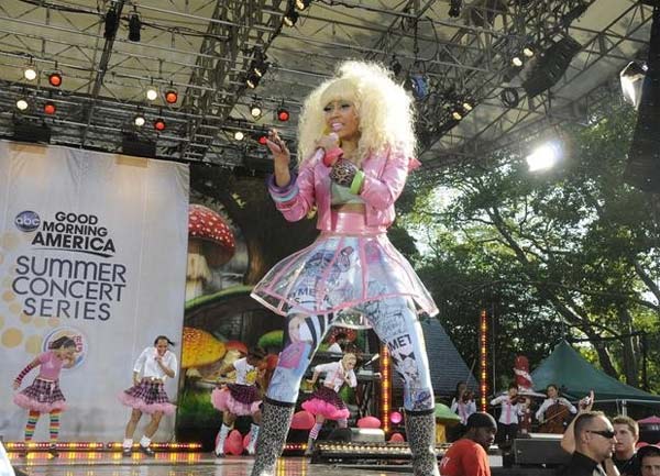 Nicki Minaj performs on 'Good Morning America'...