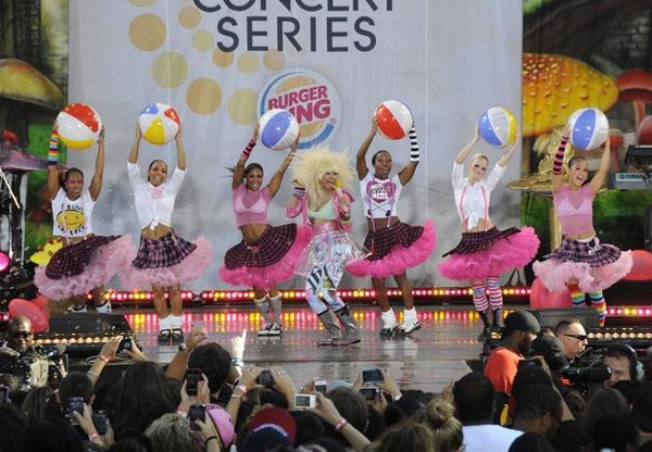 Nicki Minaj performs on 'Good Morning America'...