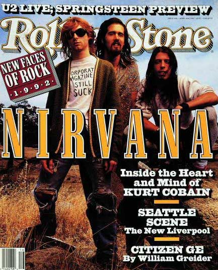Members of Nirvana appear on the cover of...