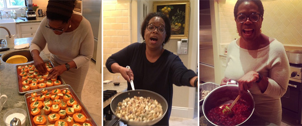 Oprah Winfrey Tweeted these photos the two days...