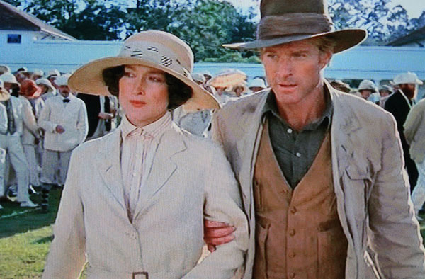Pictured: Meryl Streep and Robert Redford appear...
