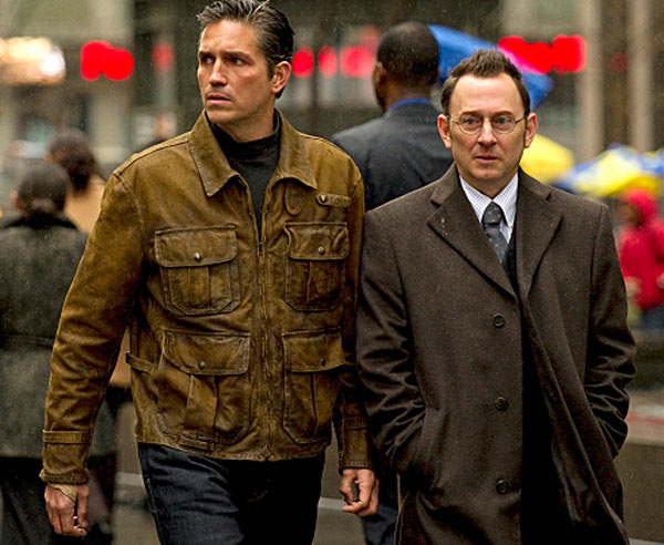 Still image of James Caviezel and Michael...
