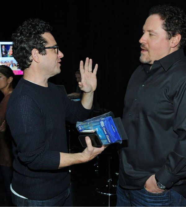 J.J. Abrams chats with Jon Favreau at the Paley...
