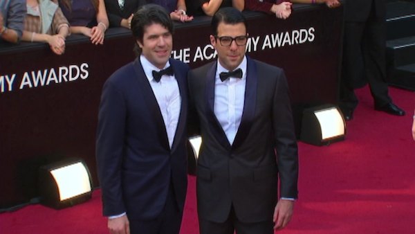 Zachary Quinto and fellow actor J.C. Chandor...