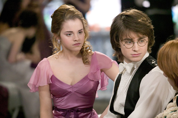 Hermione Granger (Emma Watson) and Harry Potter...