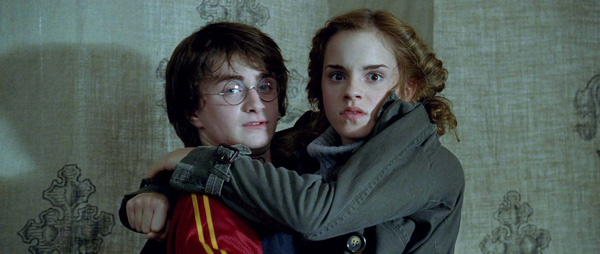 Hermione Granger (Emma Watson) and Harry Potter...