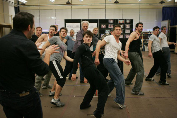 Daniel Radcliffe appears in a rehearsal for his...
