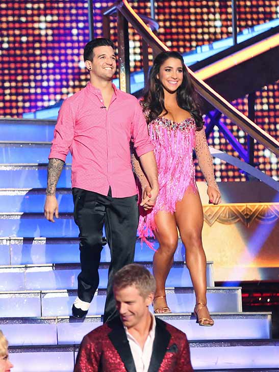 Olympic gymnast Aly Raisman and her partner Mark...