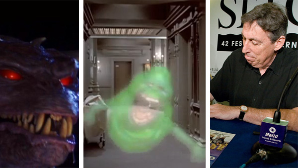 The ghost Slimer, voiced by director Ivan...