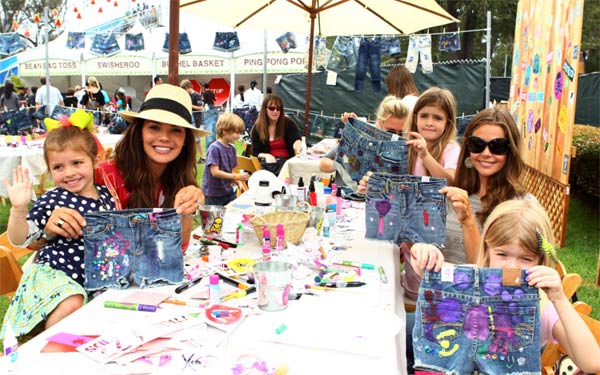 Ali Landry and her daughter Estela (left) and...