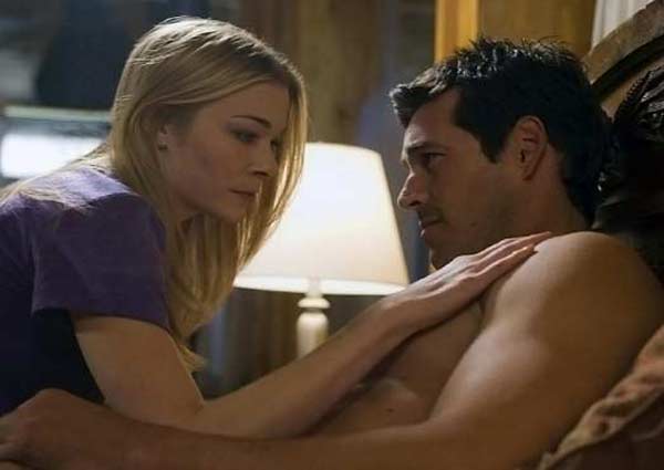 LeAnn Rimes and husband Eddie Cibrian appear in a scene from the 2009 film 'Northern Lights.'