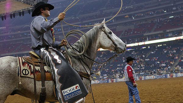 A photo of a rodeo in Houston from 2009.