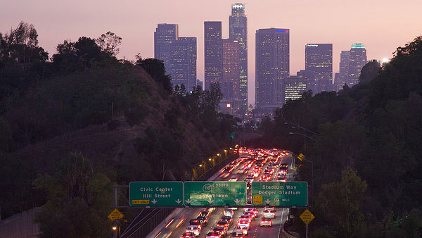 A photo of Los Angeles from 2008.