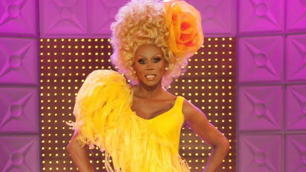 RuPaul appears in a scene from his television...