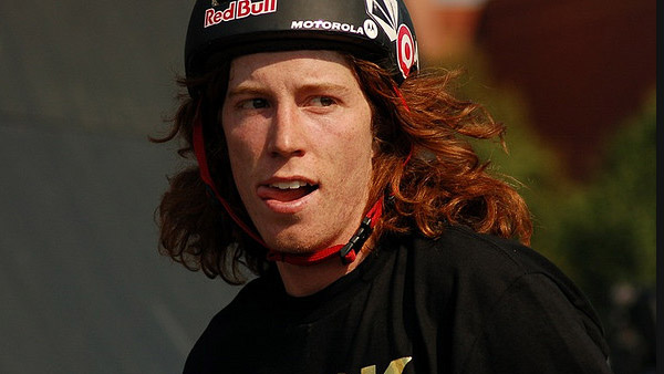 Shaun White appears in a photo skating in June...