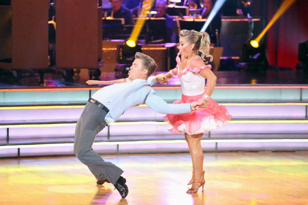 Olympic gymnast Shawn Johnson and her partner...
