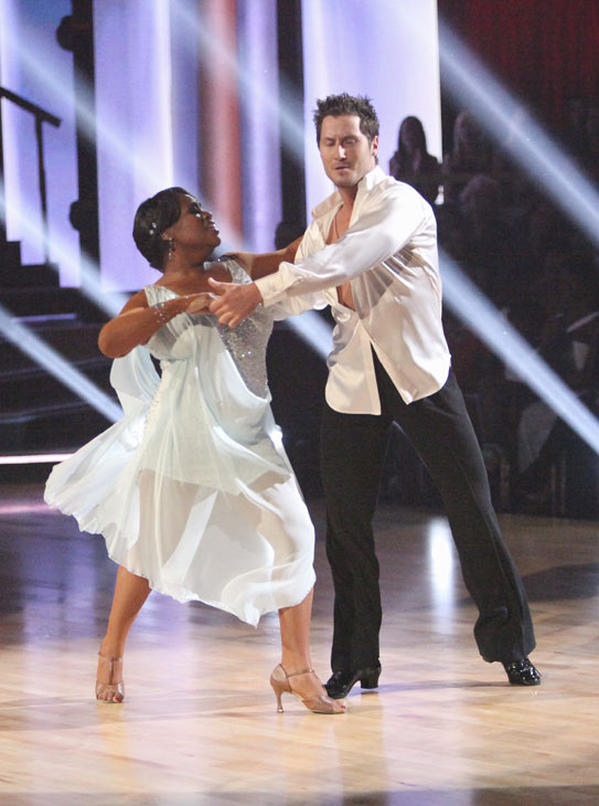 'The View' co-host Sherri Shepherd and her partner Valentin Chmerkovskiy received 24 out of 30 points from the judges for their Rumba on week three of 'Dancing With The Stars,' which aired on April 2, 2012.