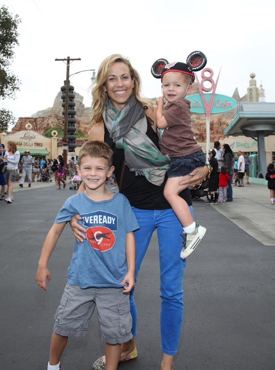 Sheryl Crow and her sons, Wyatt, 5 (left) and...