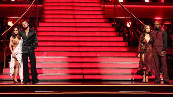 Emmitt Smith and Cheryl Burke await their fate...
