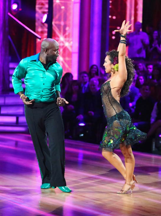 Emmitt Smith and Cheryl Burke appear in a still...