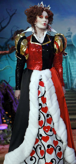 Sharon Osbourne dressed up as the Queen of...
