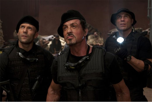 Sylvester Stallone, Jason Statham and Randy...