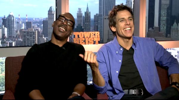 Eddie Murphy and Ben Stiller talk to...