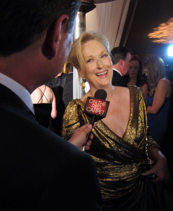 Meryl Stree[ talks to OnTheRedCarpet.com after...