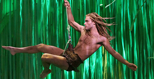 Josh Strickland appears in 'Tarzan' on Broadway...