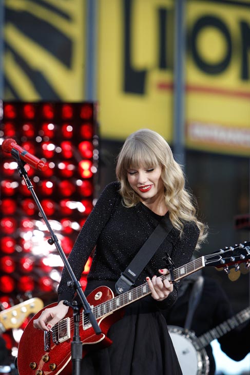 Taylor Swift performs in Times Square in New...