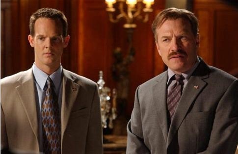 Pictured: At right, Ted Levine and at left, Jason Gray-Stanford in a scene from the television series, 'Monk,' dated June 12, 2007.