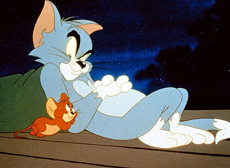 A scene from the 1960s animated series 'Tom and...