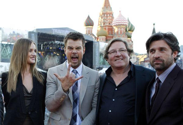 From left: Rosie Huntington-Whiteley, Josh...