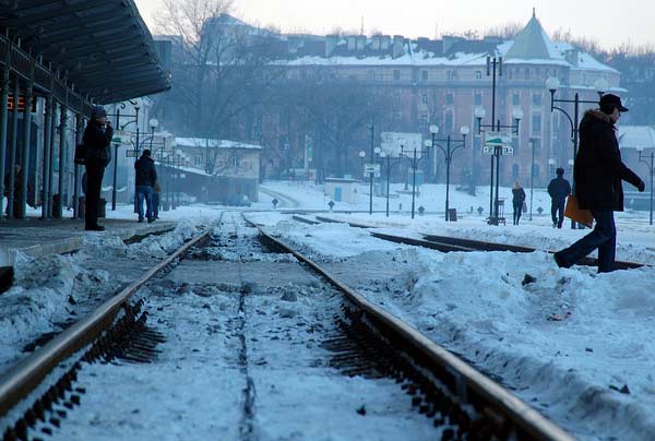 A photo of the city of the Chernivitsi Railway...