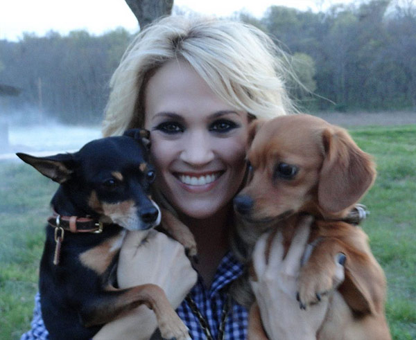 Carrie Underwood Tweeted this photo of her two...