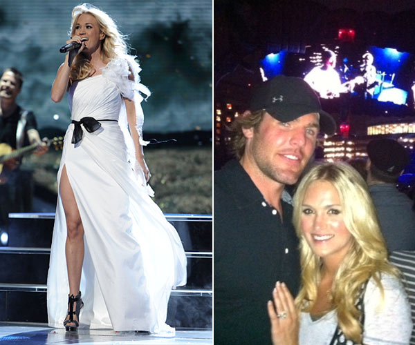 Carrie Underwood performs on American Idol on May 3, 2012. / Carrie Underwoods husband, NHL player Mike Fisher, posted this photo of the two at a U2 concert on July 2, 2011. - Provided courtesy of Michael Becker / FOX / twitpic.com/5kesdr / twitter.com/mikefisher1212 Carrie Underwood performs on American Idol on May 3, 2012. / Carrie Underwoods husband, NHL player Mike Fisher, posted this photo of the two at a U2 concert on July 2, 2011. - Provided courtesy of Michael Becker / FOX / twitpic.com/5kesdr / twitter.com/mikefisher1212